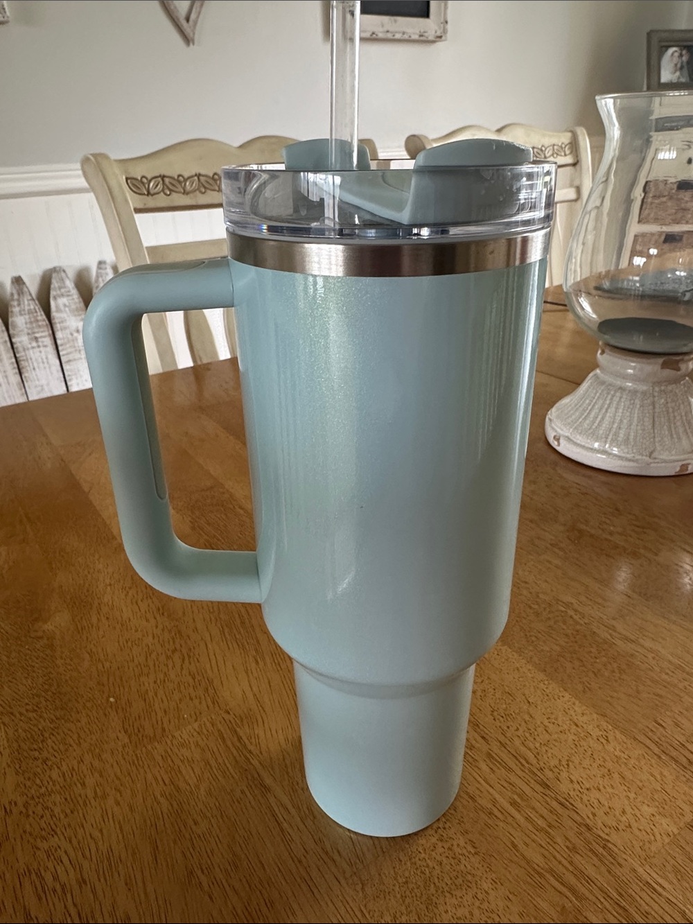 Stanley H2O 40 oz Quencher Tumbler USED Blueberry Milk - Picture 2 of 4